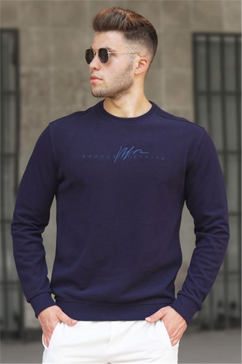 Men's Sweatshirt - Navy Blue #308087