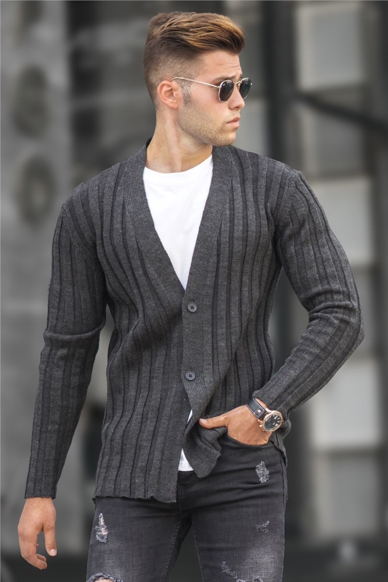 Madmext Men's Button-Up Cardigan