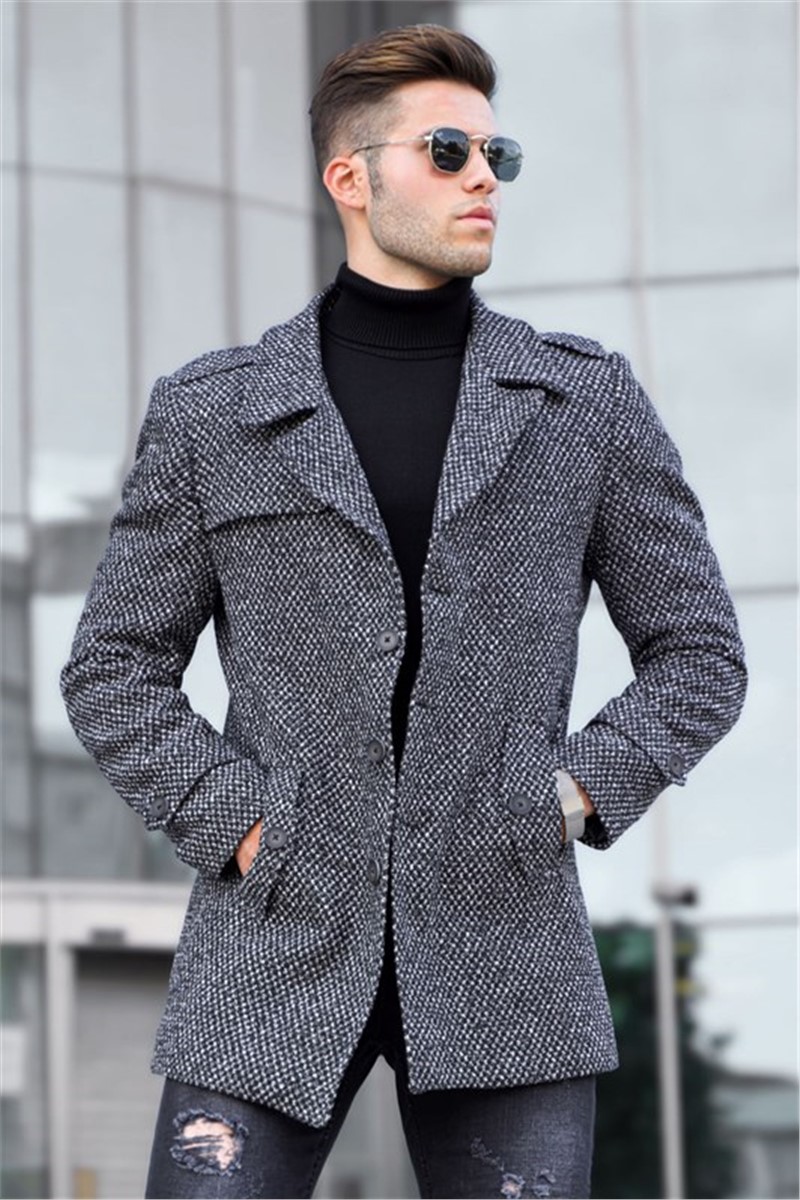 Casaco Curto Masculino 5186 - Antracite #311254