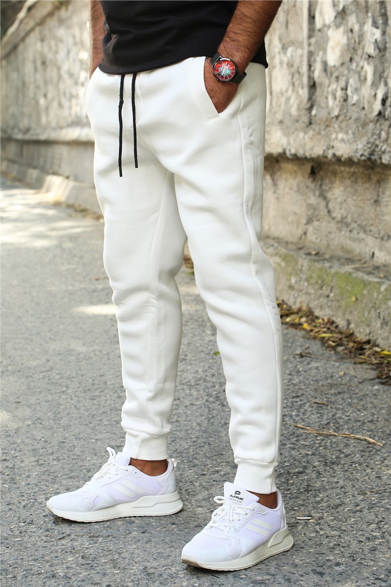 Muško sportske hlače 4210 - bijelo 290114
