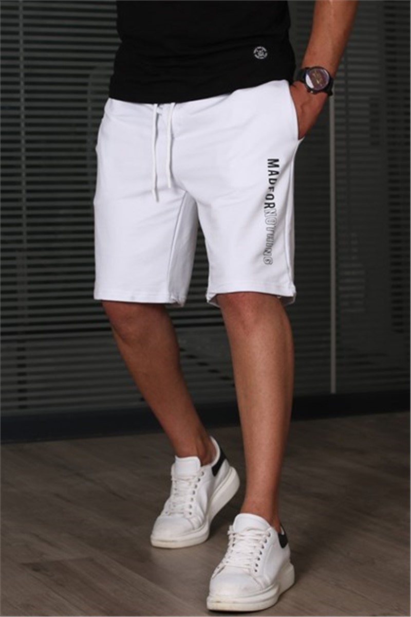 Madmext Men's Shorts - White #306763
