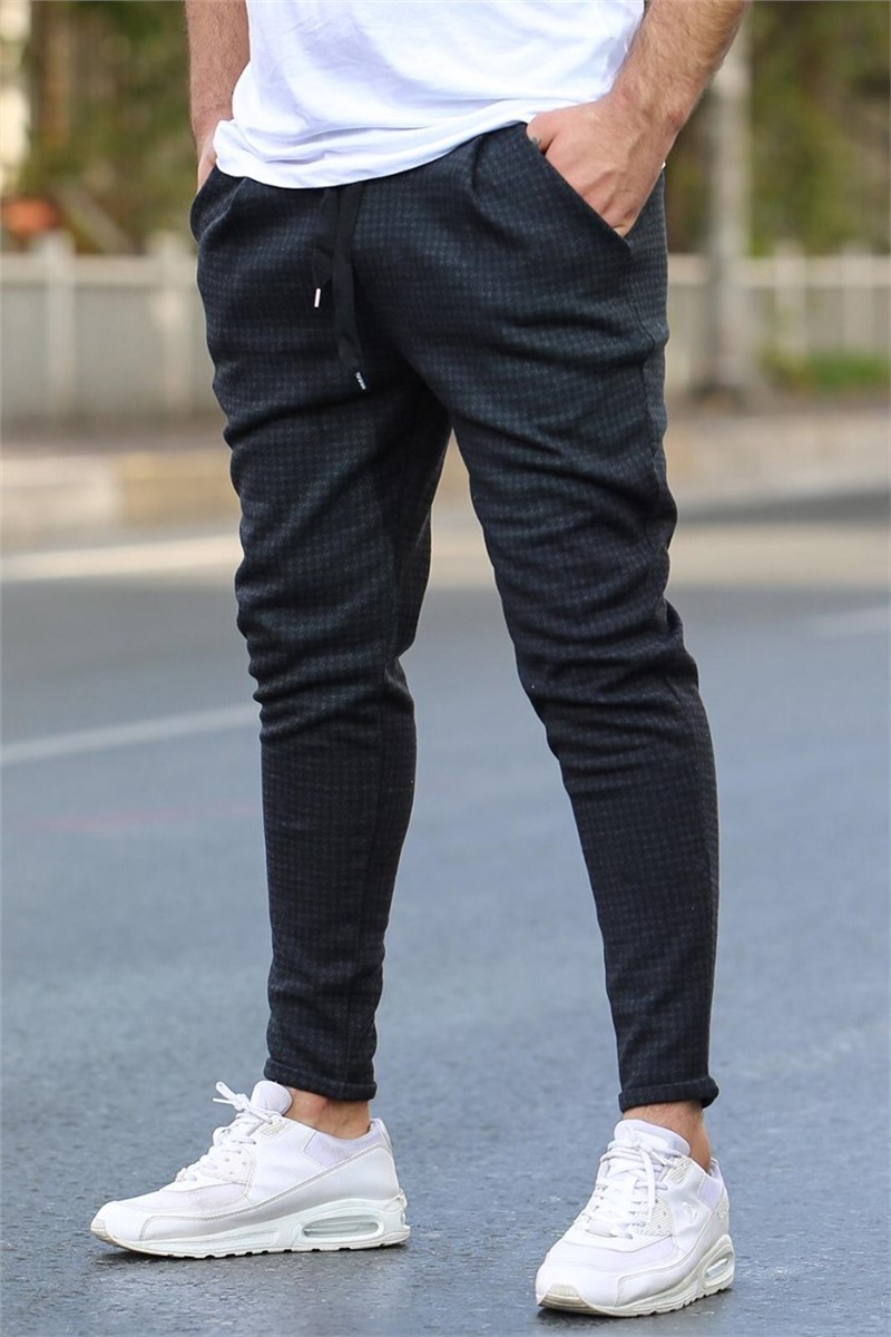 Pantaloni sportivi da uomo 4219 - Nero 286817