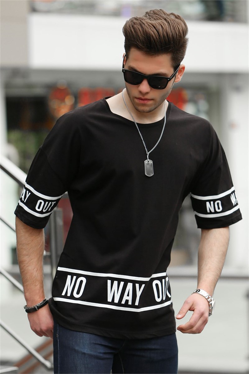 T-shirt da uomo 4483 - Nero 287388