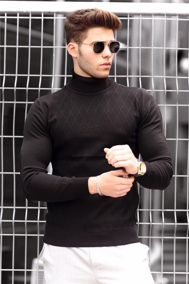 Maglione da uomo 4658 - Nero 288799