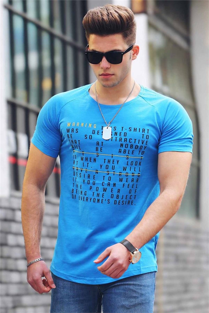 T-shirt da uomo 2620 - Blu 285161