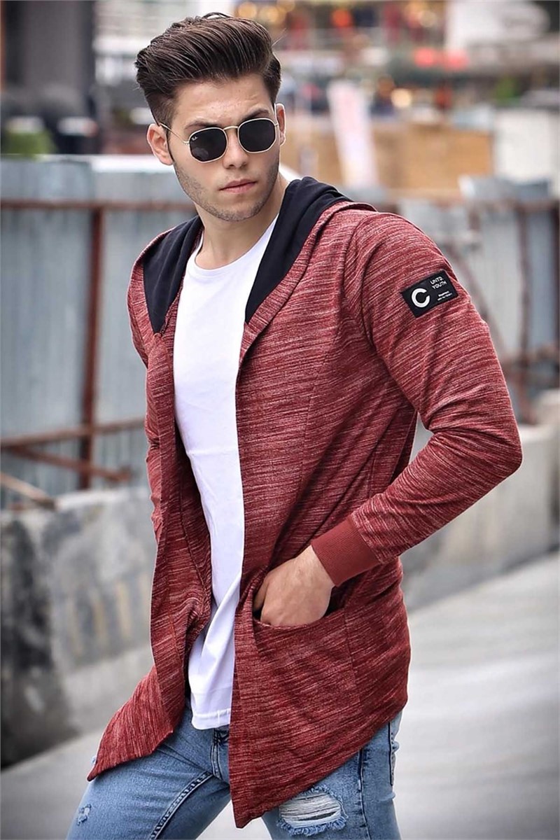 Madmext Men's Cardigan - Red #284565