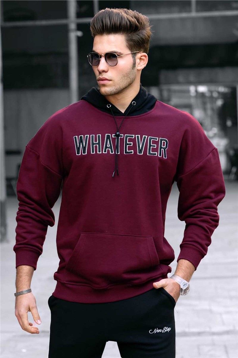 Men's Hoodie - Claret Red #290281