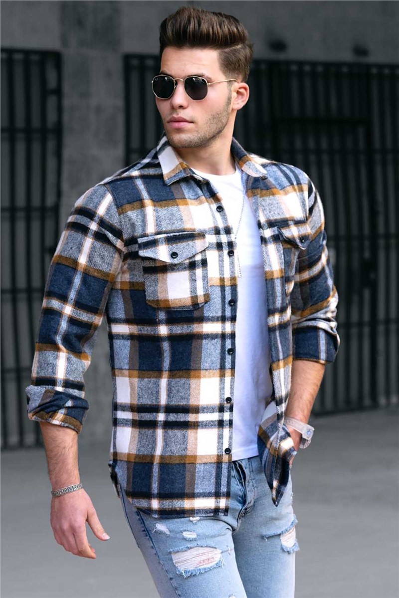 Camisa masculina 4921 - Azul 290382