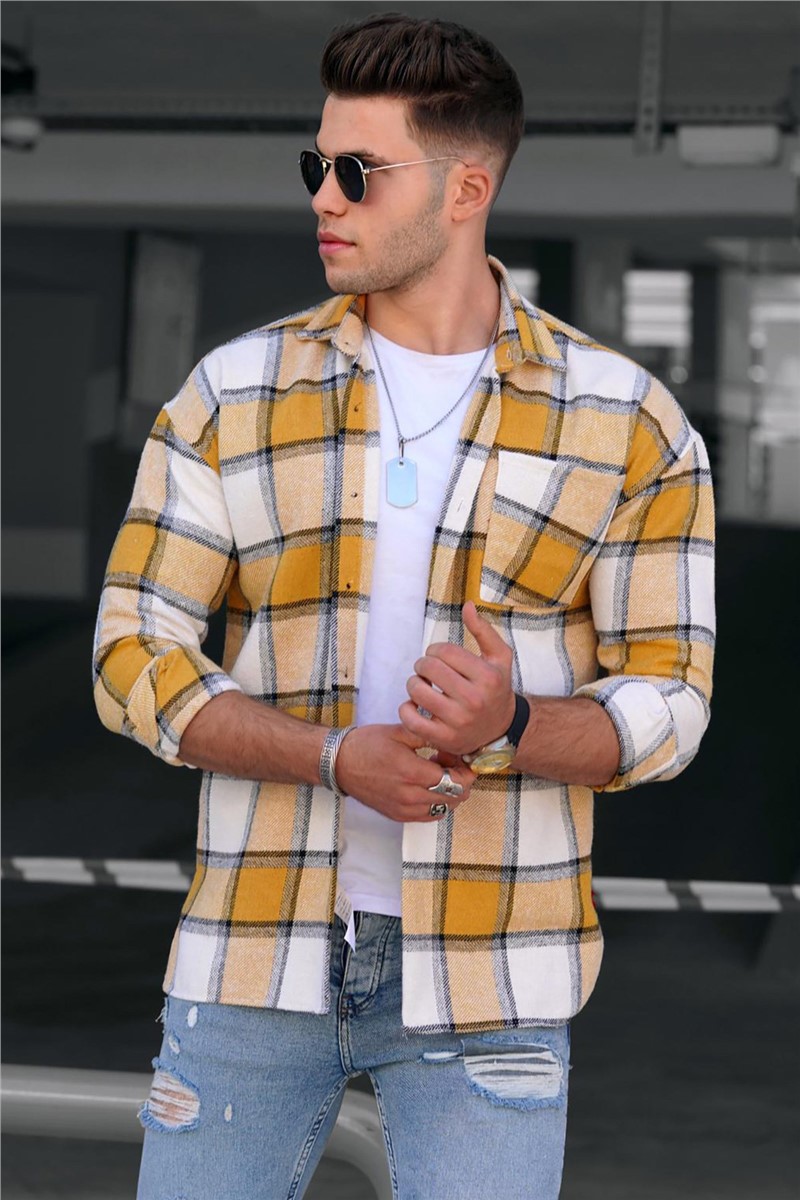 Madmext Men's Shirt - Yellow #290133