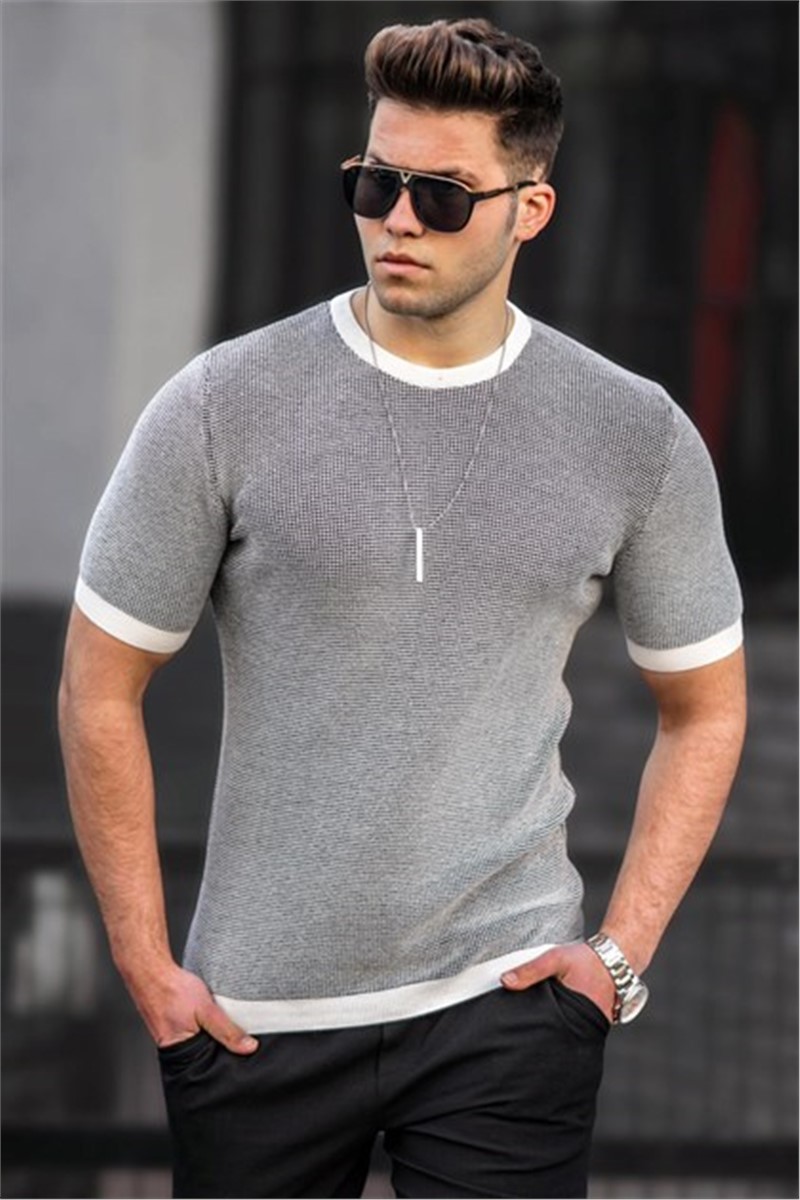 Madmext Men's T-Shirt - Grey #300428