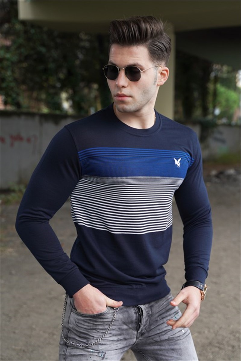 Men's sweater 5661 - Dark blue #323211