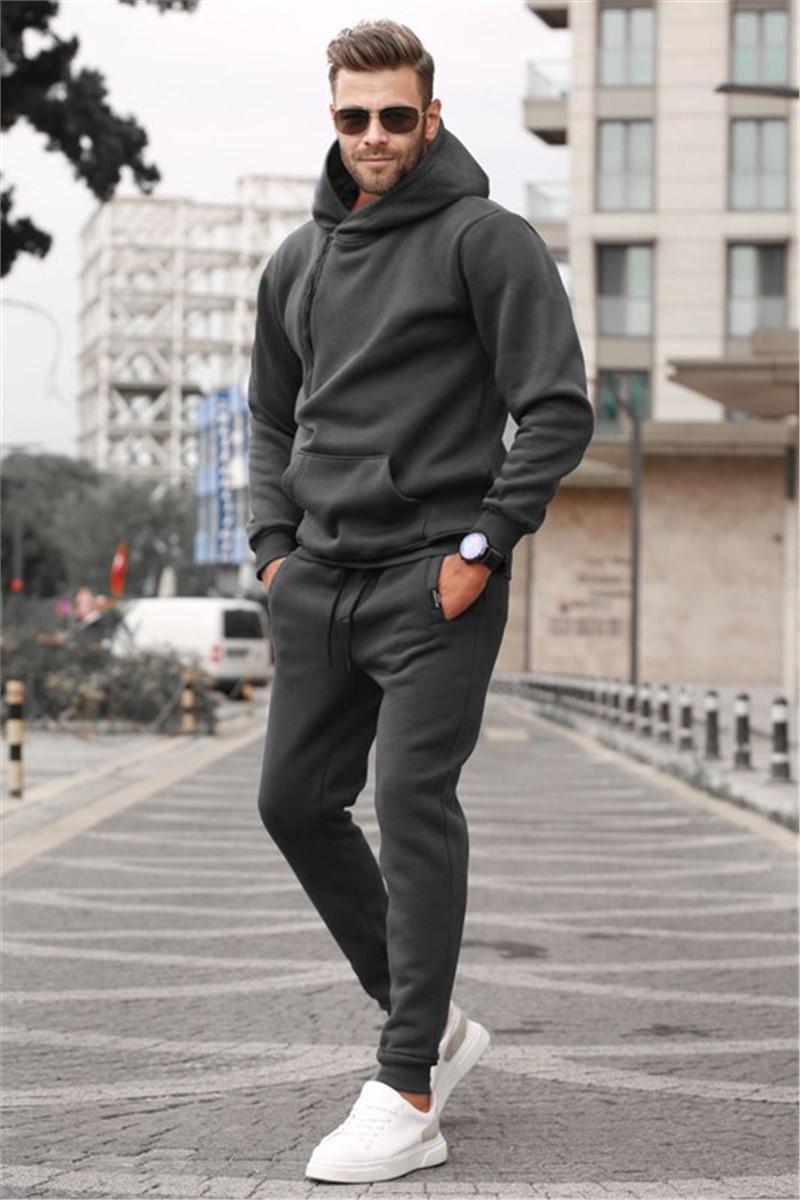 Conjunto Esportivo Masculino 5634 - Cinza Escuro #321606
