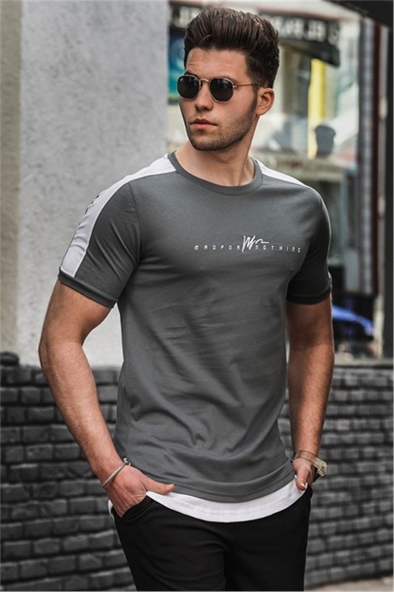 Madmext Men's T-Shirt - Grey #303592