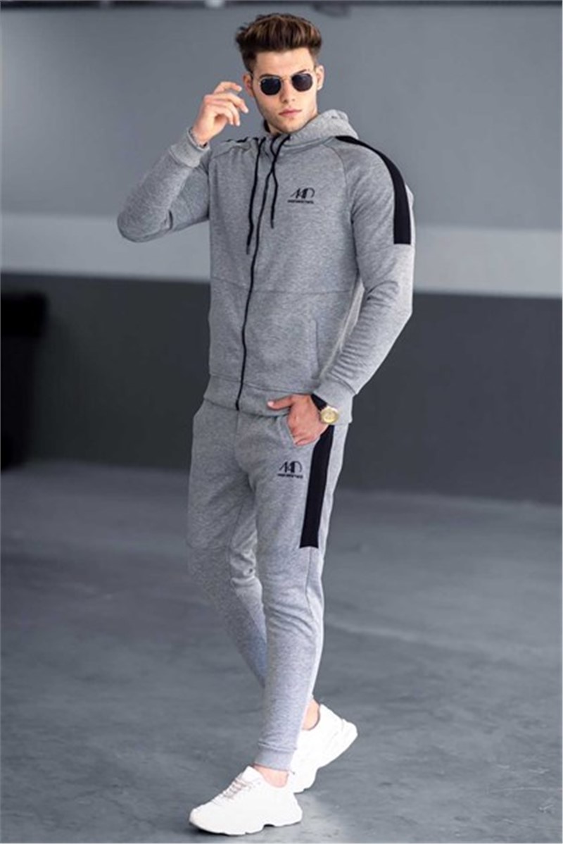 Roupa esportiva masculina 4671 - Cinza #305627