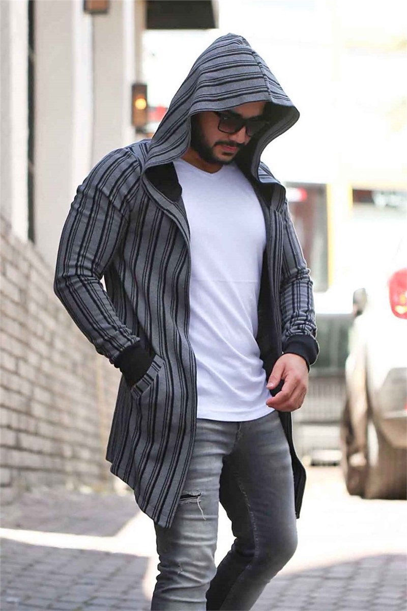 Herren Strickjacke 4092 - grau  286122
