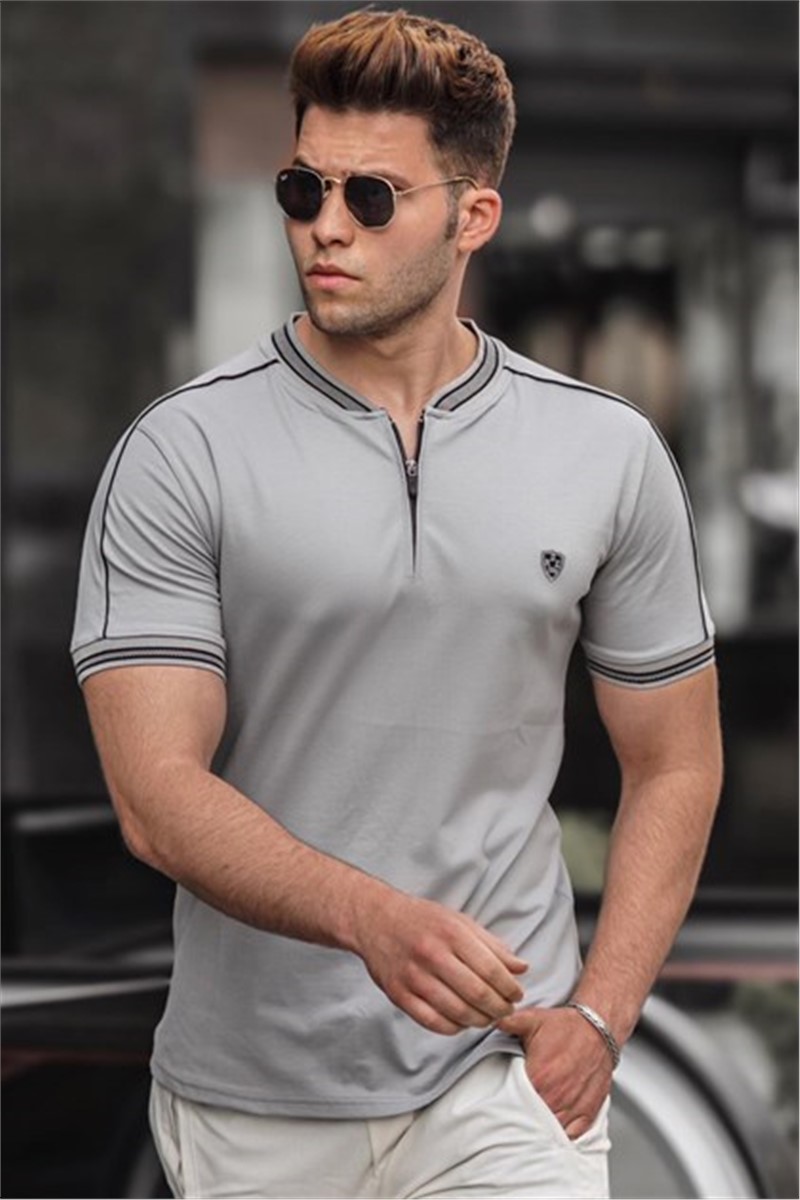 Madmext Men's T-Shirt - Light Grey #306238