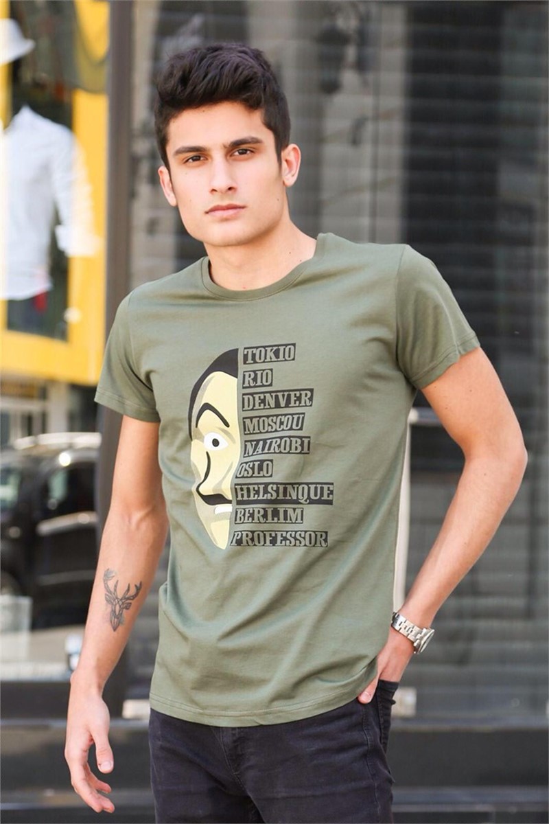 T-Shirt da uomo 4016 - Cachi 285902