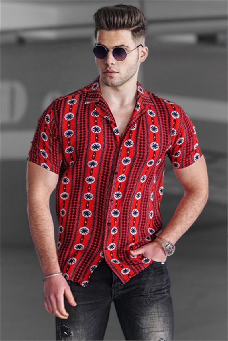 Camicia uomo 4930 - Rosso 292772