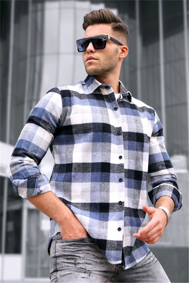 Camicia da uomo - 5519 - Blu #312140