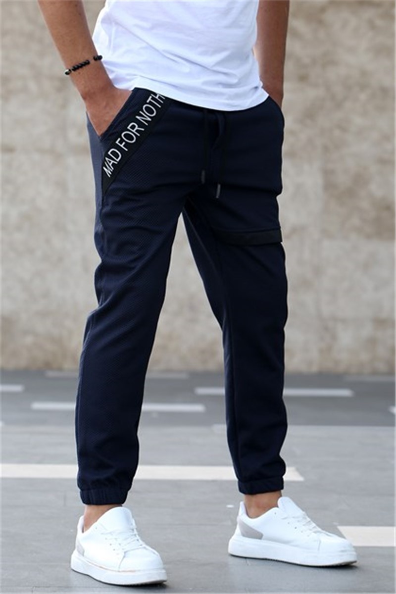 Madmext Men's Trousers - Navy Blue #308017