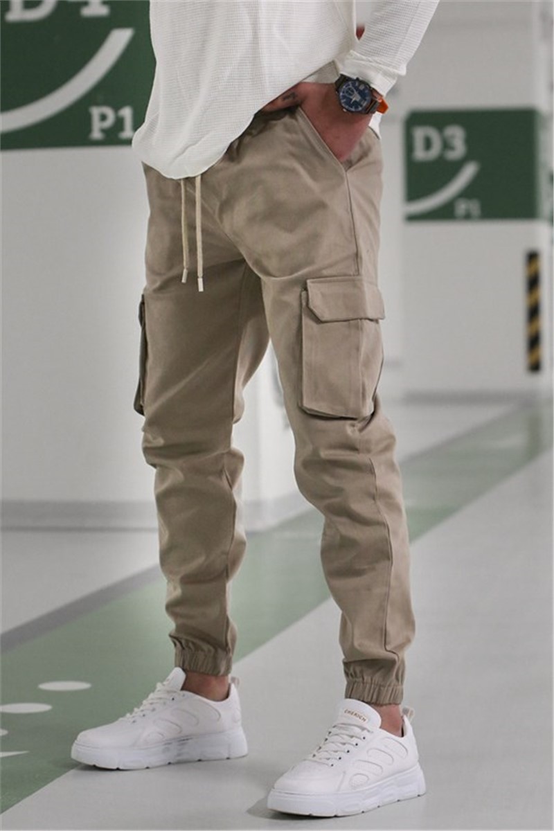 Pantaloni sportivi da uomo 5447 - Beige #327346