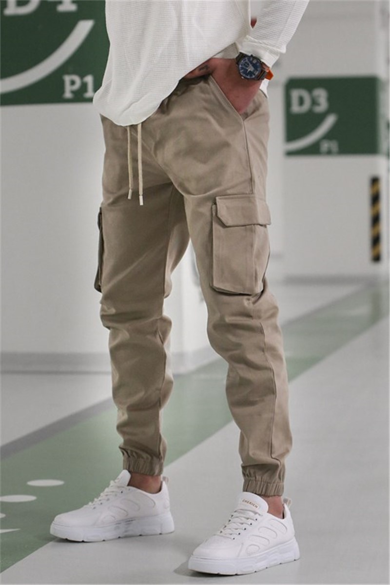 Men's sports trousers 5447 - Beige #327346