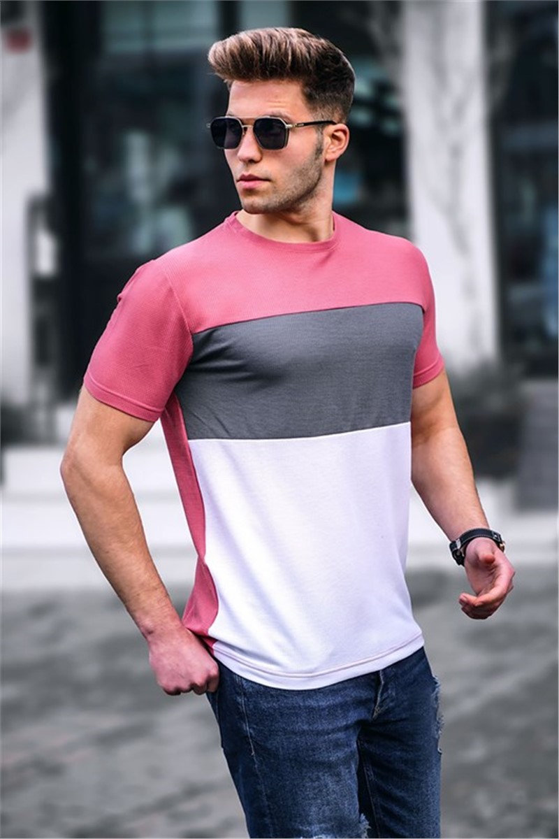 Men's T-shirt 5826 - Pink #329766