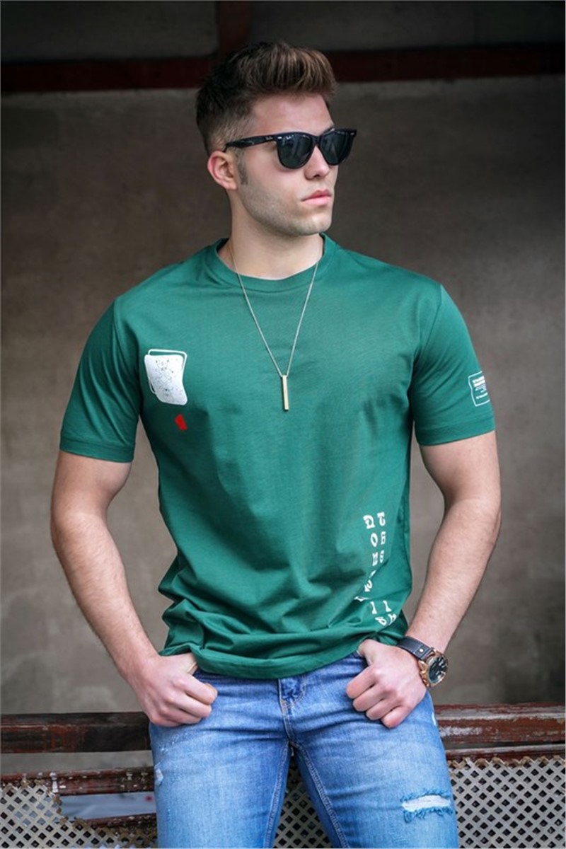 T-shirt da uomo 5379 - Verde #324588