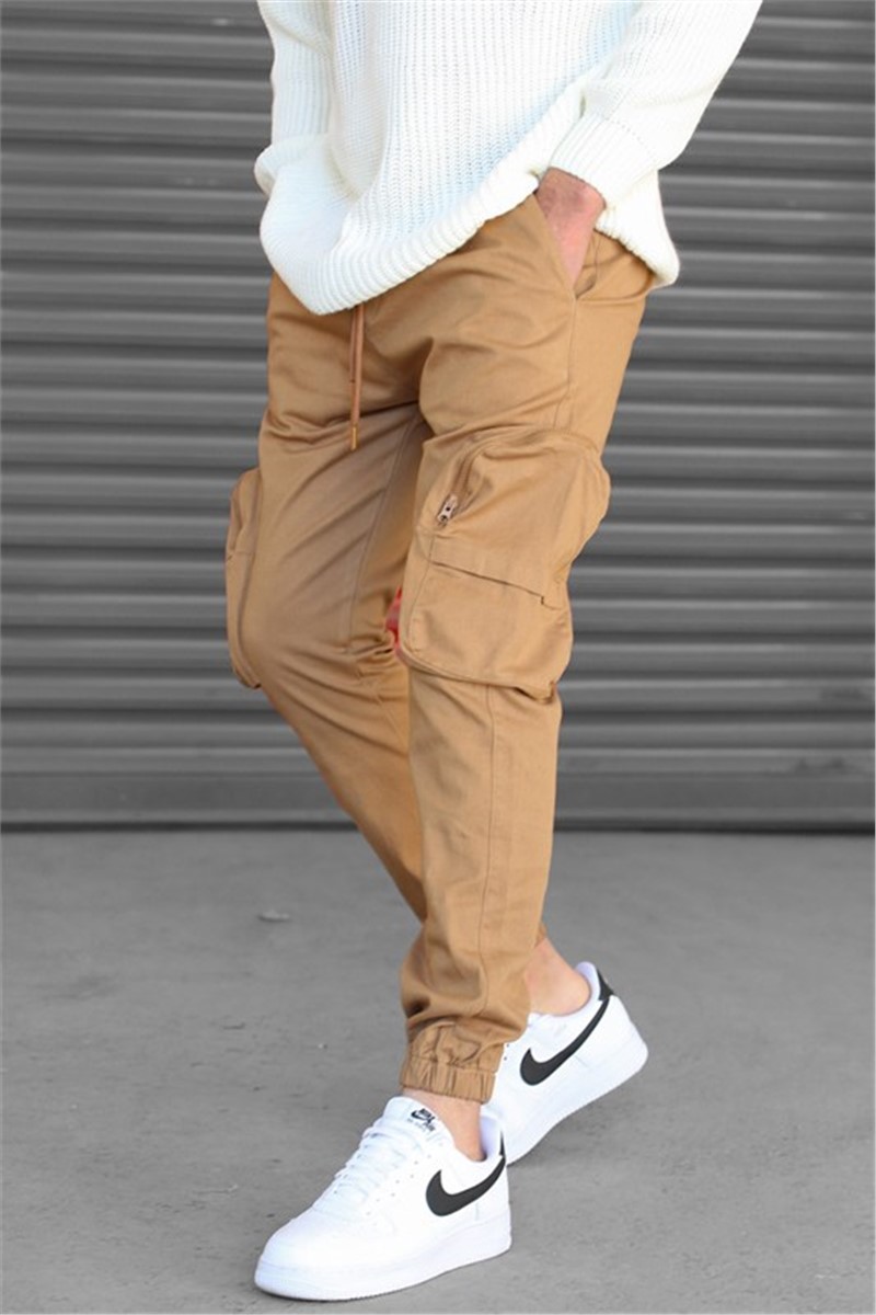 Men's Slim Fit Pants 5704 - Light Brown #327780