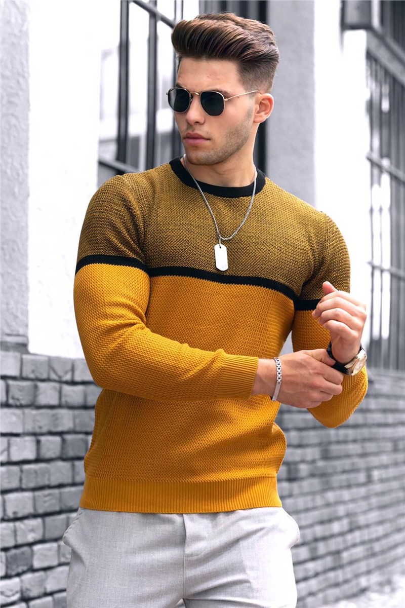 Suéter masculino 4734 - Mostarda 289599