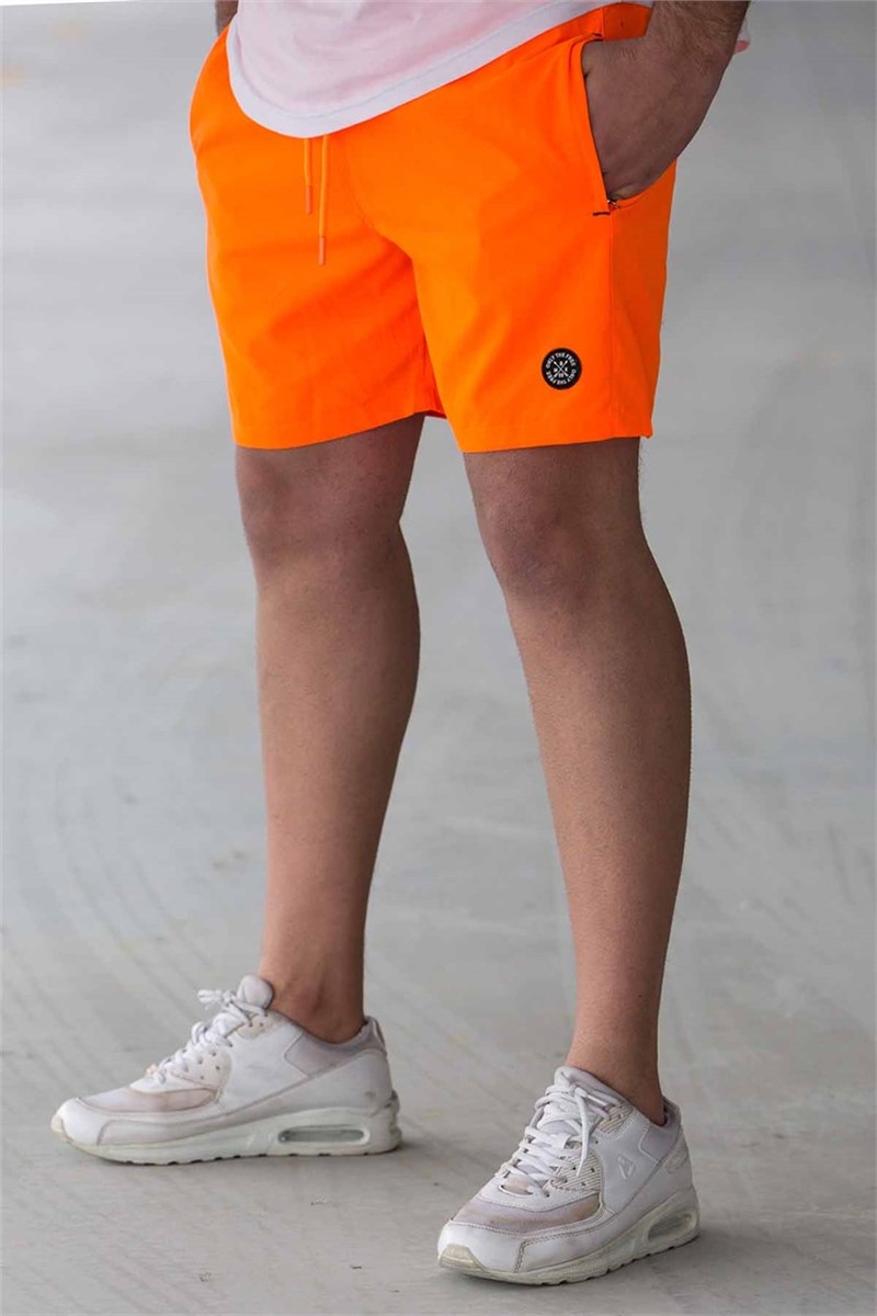 Madmext Men's Swim Shorts - Neon Orange #287172