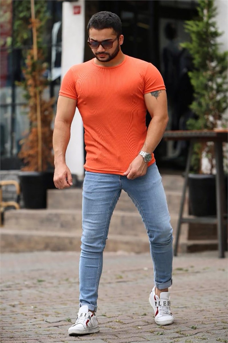 Madmext Men's T-Shirt - Orange #286072