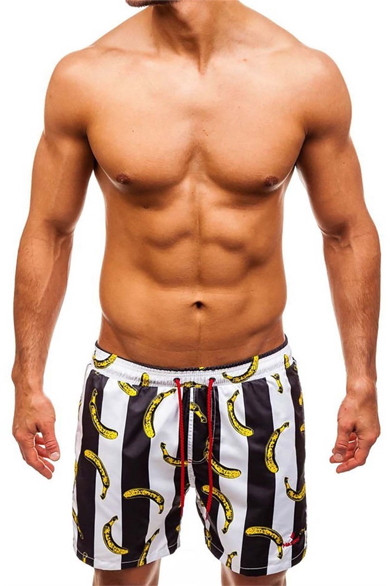 Madmext Men's Swim Shorts - Black #284737
