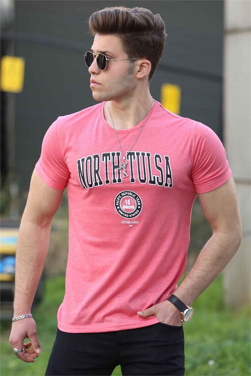 Madmext Men's T-Shirt - Powder Pink #287724