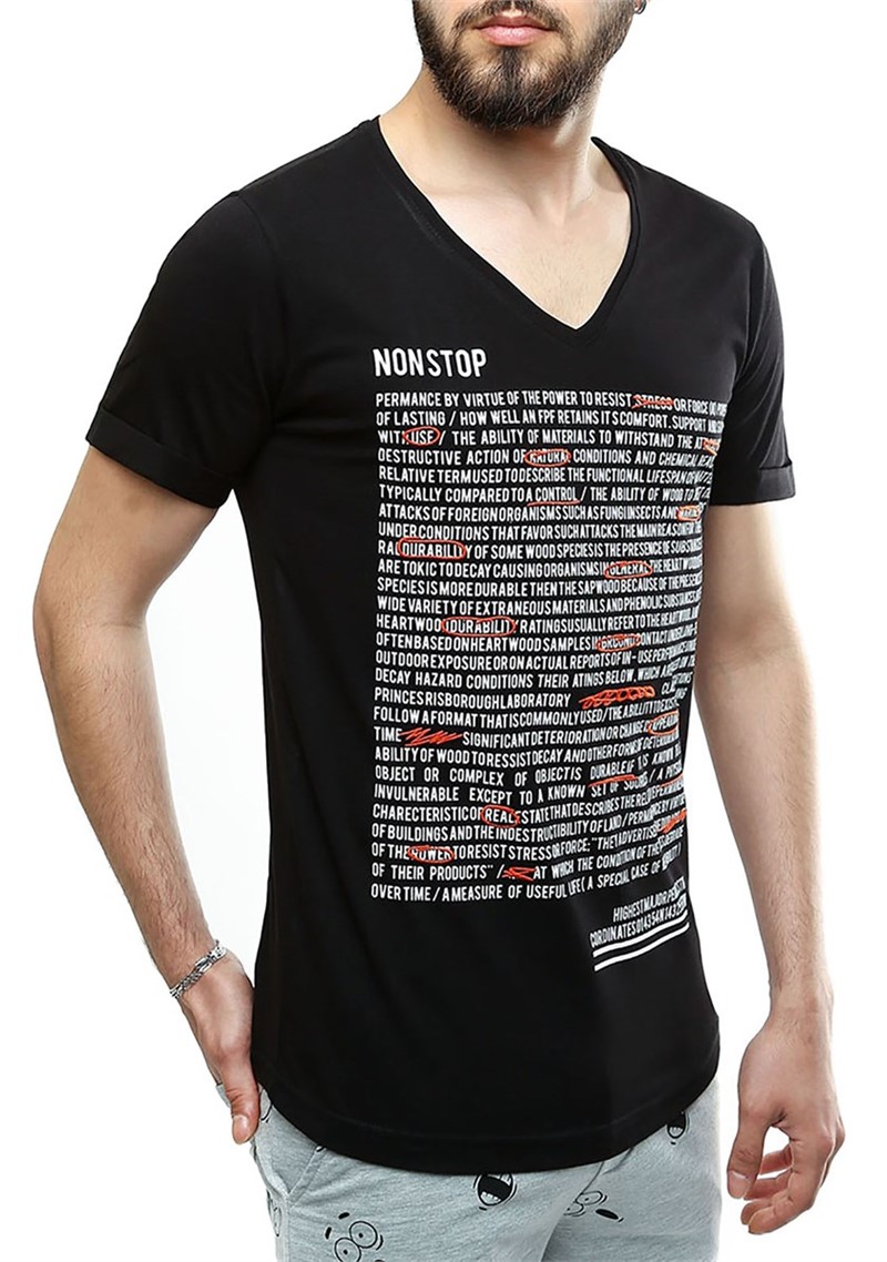 Madmext Men's T-Shirt - Black #284739
