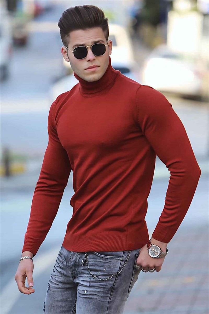 Muški džemper 4418 - Crveni 286896