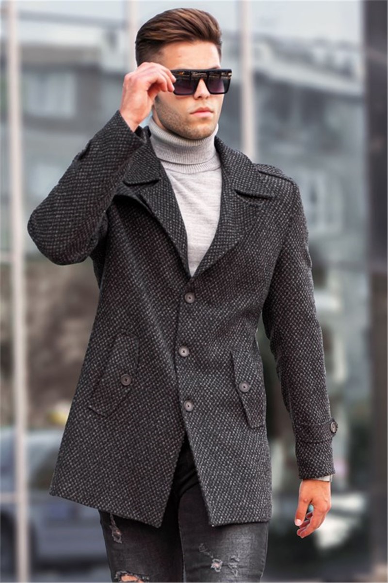 Madmext Cappotto Uomo 5186 - Nero311253