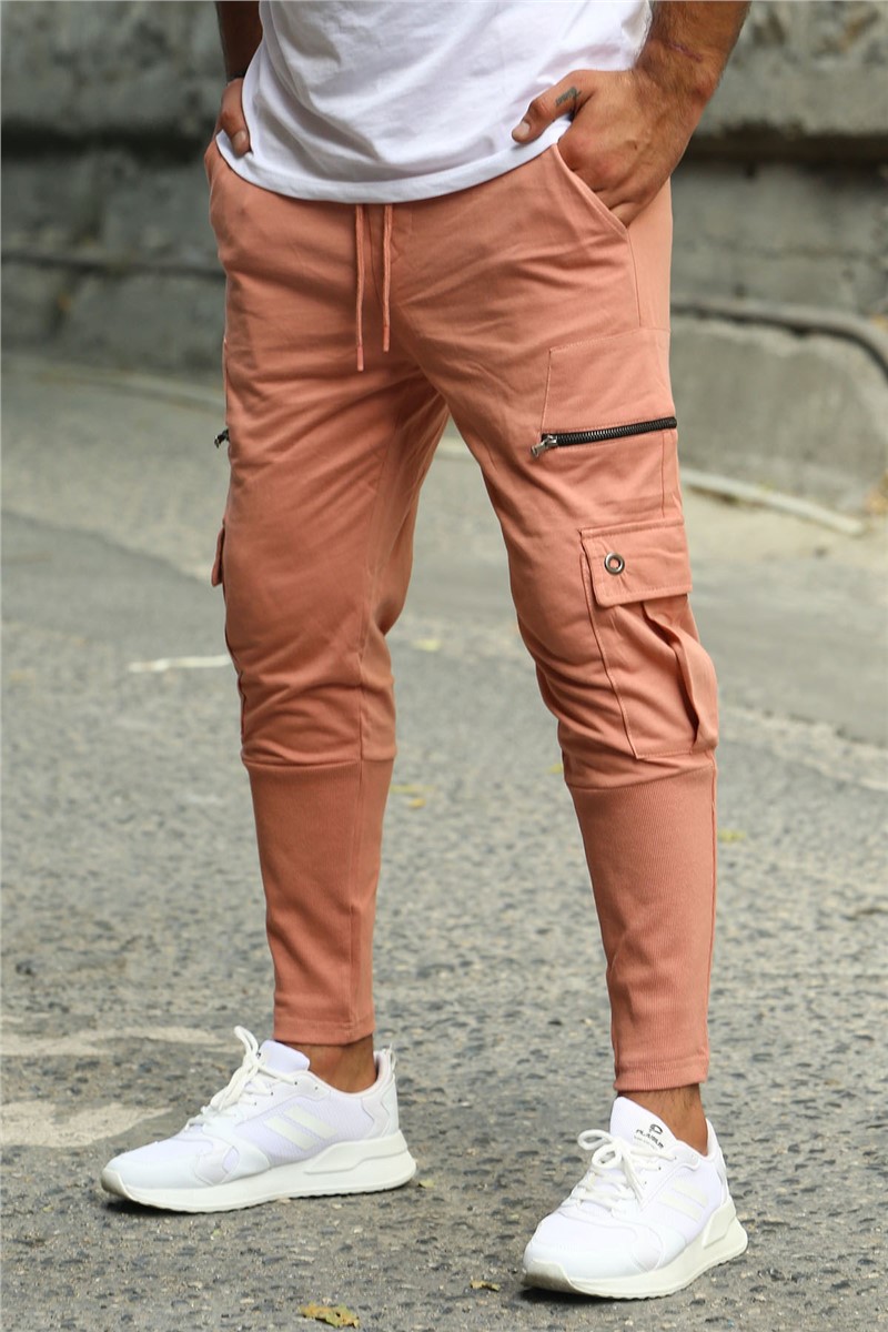 Madmext Men's Jogger - Soft Pink #286136