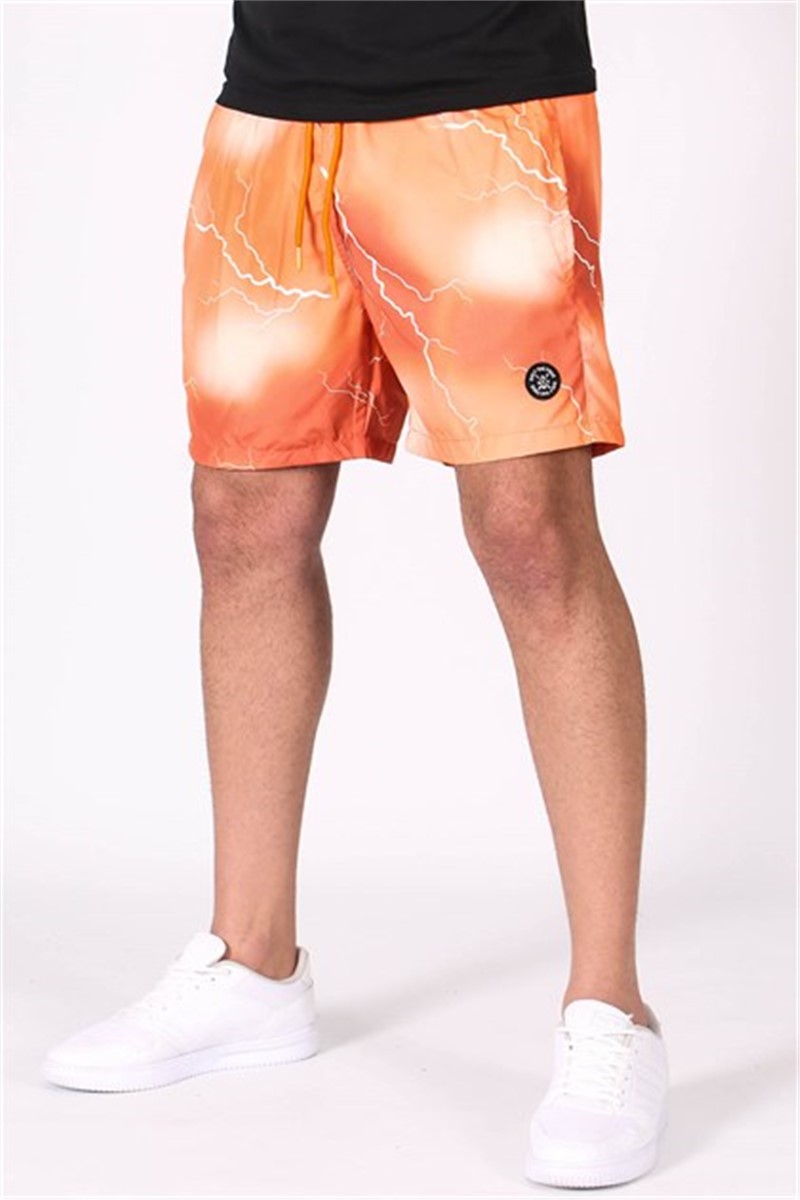 Madmext Men's Swim Shorts - Orange #300442