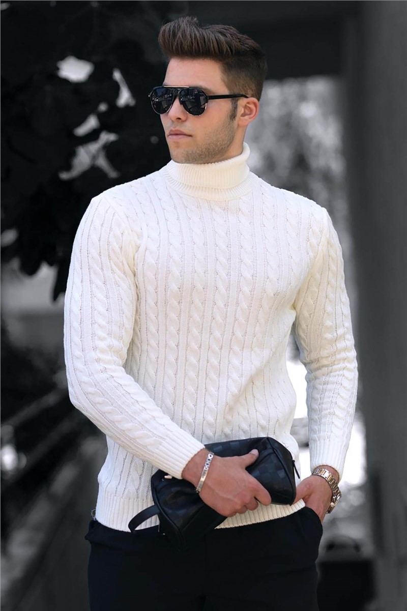 Maglione da uomo 4654 - Bianco 288715