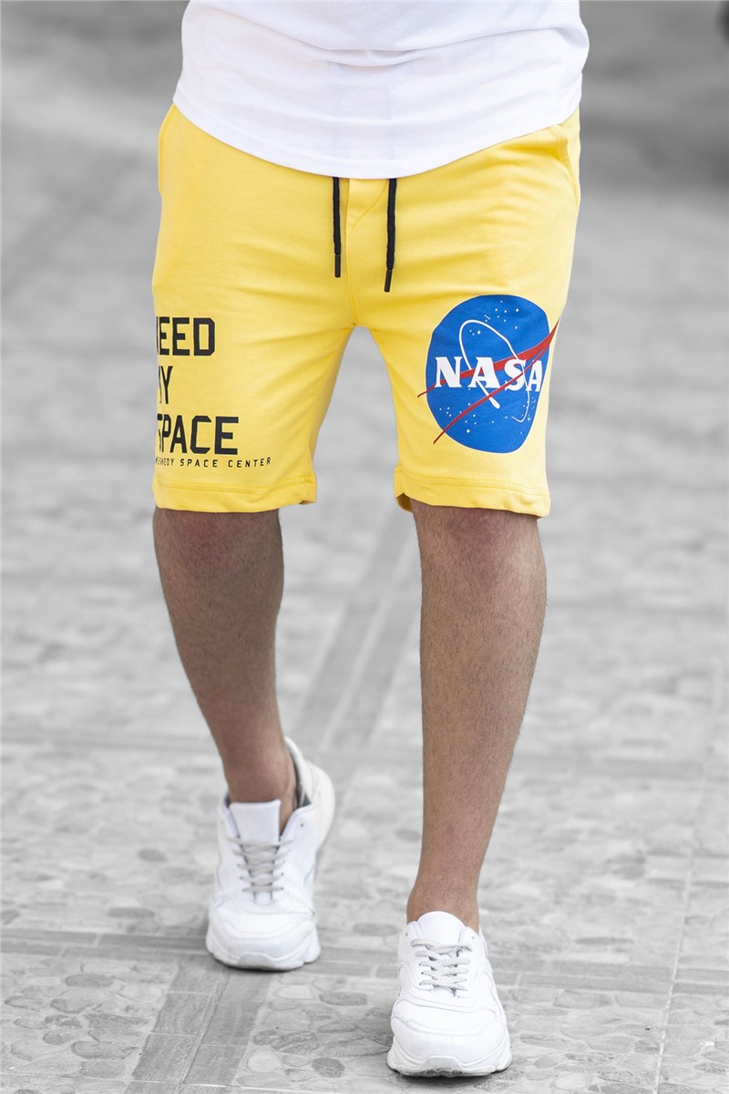 Madmext Men's Shorts - Yellow #288485