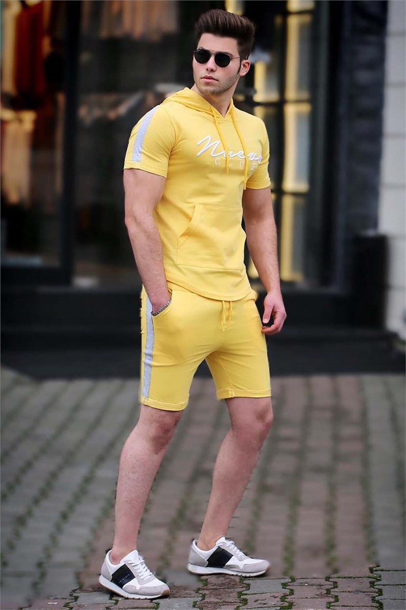  Yellow Patterned Tracksuit with Hooded 4453 # 287120