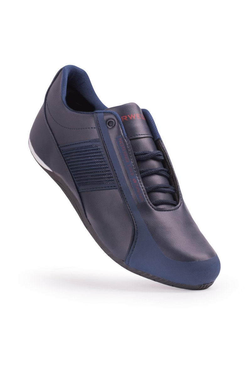 Marwells Men's leather shoes - Dark blue 20210835533