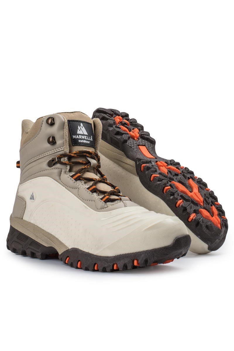 MARWELLS Herren Wanderstiefel - hellbeige 20210835587