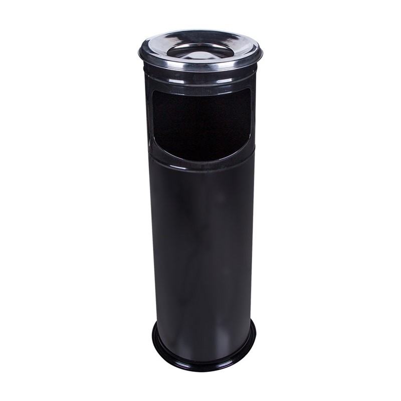 MaxiFlow Tall Ashtray with side opening 28 cm - Black #343714