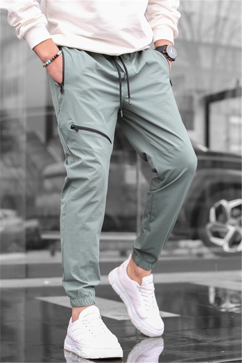 Men's sports trousers - Light green #328770