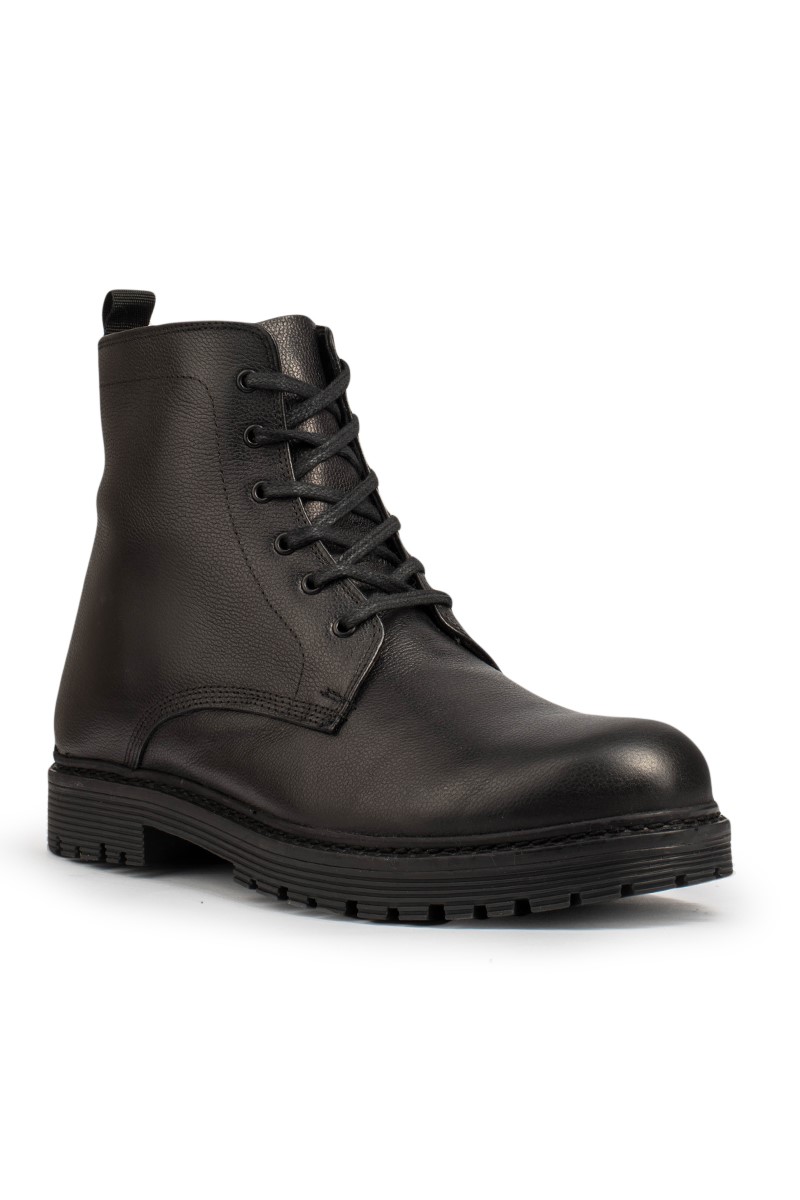 Men's leather boots - Black 2021083460