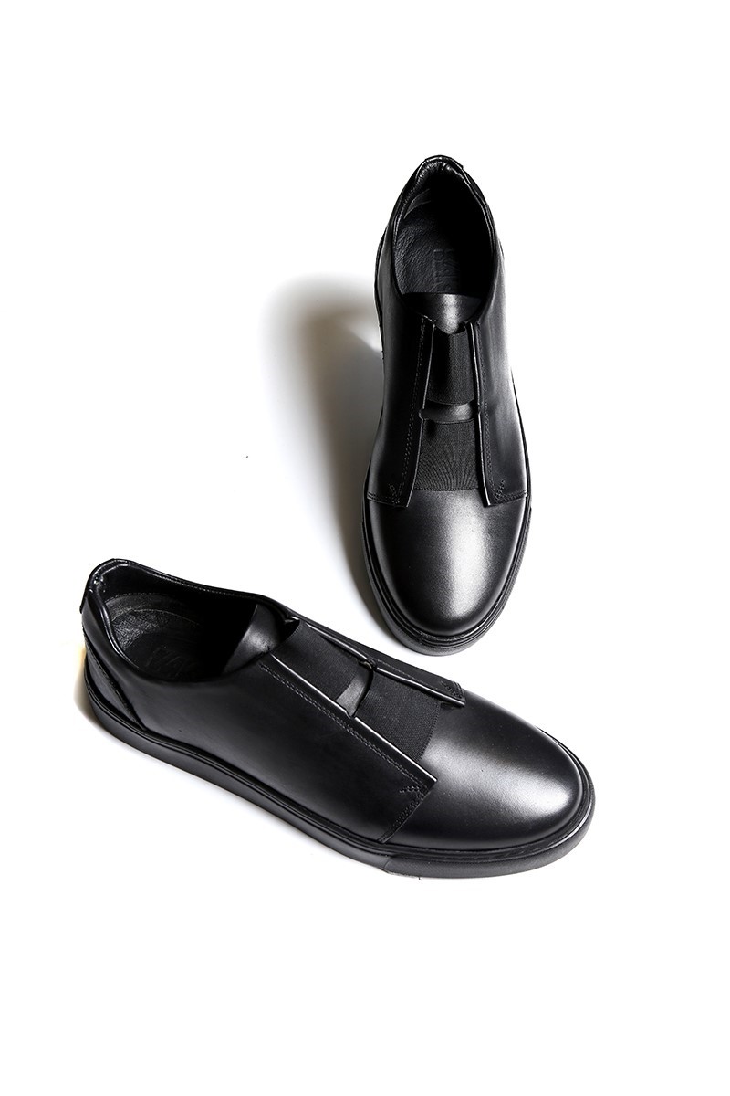 Sapatos masculinos de couro - Preto 20210834570