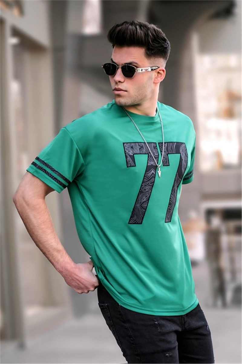 Men's Oversize T-shirt 5845 - Green #331027