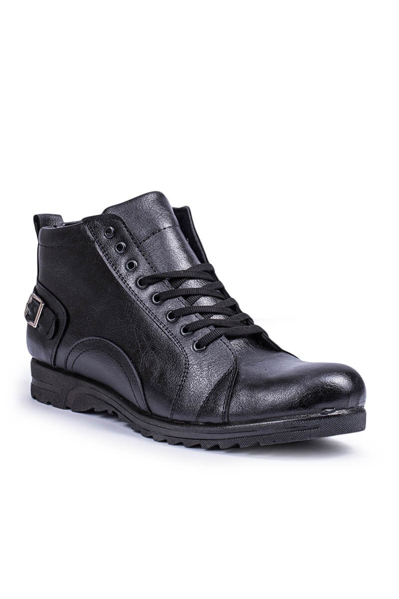 Stivali da uomo con fibbia laterale - Black 20210835703